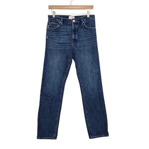 FRAME Le Slouch Jeans Womens Size 25 Medium Wash‎ Straight Leg Denim